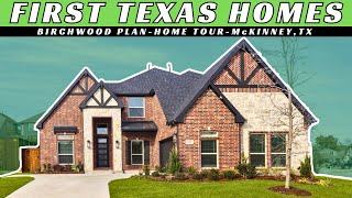 First Texas Homes  Birchwood Plan  Home Tour  Willow Wood  McKinney TX [upl. by Wie]