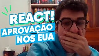 REACT  Aprovação em Universidade dos EUA  COMPILATION [upl. by Anitnemelc]