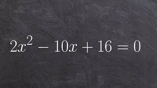 Factoring a trinomial when a is equal to two [upl. by Yentruoc298]