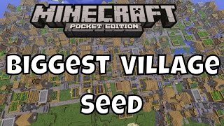 Biggest Village Seed  Minecraft PE [upl. by Arron84]