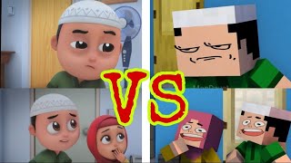 Nussa Dan Rara COMPARISON Minecraft VS Original  Jangan Boros Minecraft Animation by ManDayat [upl. by Rothmuller890]