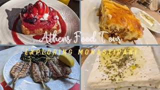 Athens Greece Travel VLOG  Monastiraki amp Psiri Food Tour [upl. by Liebman]