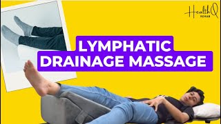 Lymphatic drainage massage on your legs Exercises at home [upl. by Mosira]