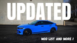 2022 HONDA CIVIC SPORT HATCHBACK EVERYTHING IVE DONE TO THIS CAR  MOD LIST amp MORE UPDATED [upl. by Ballard858]