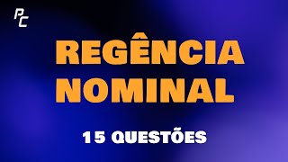 Regência Nominal 15 questões [upl. by Xirdnek640]