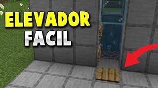 ✔ Como hacer un ASCENSOR en Minecraft BedrockPE solo 2 pistones [upl. by Ajani634]