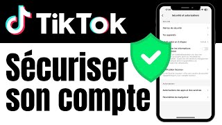 Sécuriser son compte TikTok [upl. by Mercorr]