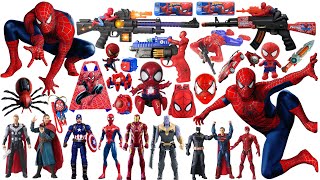 Spider Man action doll  Marvel popular toy collection  Marvel toy gun collection unboxing [upl. by Itsrik684]