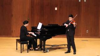 Victor Spaeth violin Spring Spaeth piano October 2015 [upl. by Ellak]