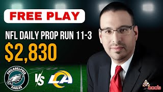 NFL Football Prop Bets Today  Best NFL Football Team Props  Eagles vs Rams 112424 Free Picks [upl. by Michaeu633]