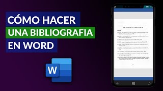 Cómo HACER una BIBLIOGRAFÍA en Word  Guía Completa [upl. by Pegeen]