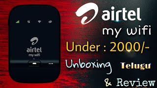 Airtel My WiFi AMF311WW 4G  Airtel My WiFi Pad  Airtel My WiFi Data Card  Unboxing amp Review [upl. by Garlaand]