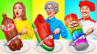 Me vs Grandma Cooking Challenge  Amazing Kitchen Recipes by Multi DO Smile [upl. by Kaufmann579]