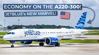 TRIPREPORT  JetBlue ECONOMY  Airbus A220300  Tampa  Boston [upl. by Kendre]