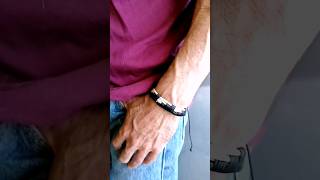 Tutorial ☝️Cómo hacer una Pulsera de hilo chino y cordón de piel para Hombre pulseras hilo [upl. by Jonah466]