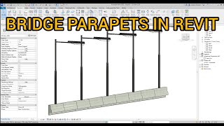 Bridge Parapets in Revit [upl. by Kifar]