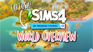 The Sims 4 My Wedding Stories World Overview amp Lots Tour [upl. by Diella]