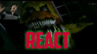 Youtubers react to their first Jumpscare Fnaf 4 [upl. by Adelpho]