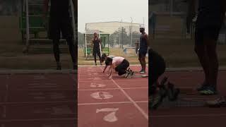 Girls 30m block start trending olympicsport trackandfield ytshorts army athletics [upl. by Bristow]