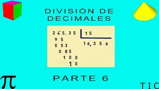 DIVISIÓN DE DECIMALES PARTE 6 [upl. by Tserof249]