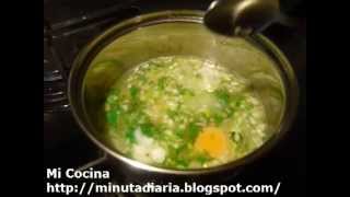 SOPA DE HUEVO AGUASAL  Mi Cocina [upl. by Mayram]