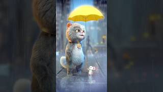 Magical umbrella  😳☂️ shorts cat [upl. by Lidah]