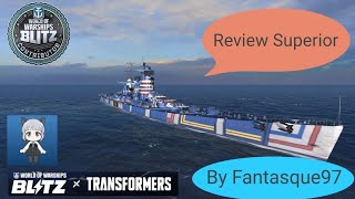 World of warships blitz X Transformers  Superior [upl. by Zinck696]