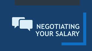 Job Search 360 Salary Negotiations [upl. by Ty447]