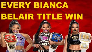 EVERY BIANCA BELAIR TITLE WIN IN WWE [upl. by Rudolfo]