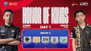 🔴DGWIB HONOR OF KINGS SEASON 2  GROUP STAGE DAY 1 GROUP A [upl. by Adnohsor858]