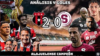 LDA VS SAPRISSA 20  ALAJUELENSE CAMPEÓN DE COPA en la final de la COPA COSTA RICA DORADOBET [upl. by Tuttle]