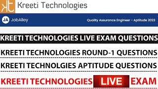 KREETI TECHNLOGIES EXAM QUESTIONS LIVE ATTEMPT  KREETI TECHNOLOGIES EXAM QUESTIONS amp PATTERN [upl. by Reseta]