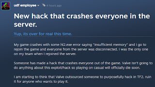 TF2 is DONE FOR crash exploit [upl. by Efioa]