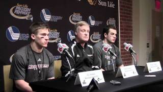 UMass Practice Day Frozen Fenway Presser [upl. by Nnaeinahpets]