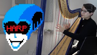 Deltarune Queen Theme  Chapter 2 OST Harp Cover [upl. by Sherj]