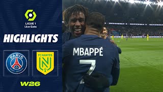 PARIS SAINTGERMAIN  FC NANTES 4  2  Highlights  PSG  FCN  20222023 [upl. by Aihsilef536]