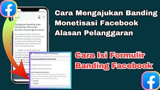 cara mengajukan banding monetisasi facebook  cara mengatasi pelanggaran kebijakan monetisasi fb [upl. by Arutek]