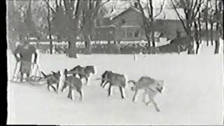 Leonhard Seppala racing in Ontario Canada Circa 1930 [upl. by Zela141]