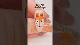 Cute Fox Nail Art 🦊 nailart [upl. by Dazhehs32]