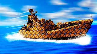 Forts But With ACTUAL Floating Battleships [upl. by Hapte]