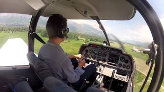 First Solo Flight with a Robin DR400 [upl. by Theona867]