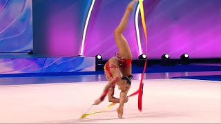 Lala Kramarenko triomphe au nouveau tournoi de gymnastique rythmique quotDivine Gracequot à Moscou [upl. by Kristen]