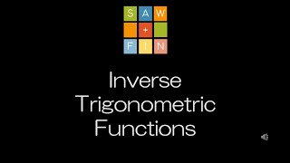 Precalculus 47 Inverse Trigonometric Functions [upl. by Margaretha]