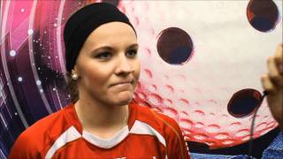 Champions Cup 2011 Day 4  Czech Interview Klara Möglichova Red Ants Rychenberg [upl. by Nylidnam]