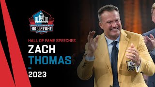 Zach Thomas Full Hall of Fame Speech  2023 Pro Football Hall of Fame  NFL [upl. by Alana]