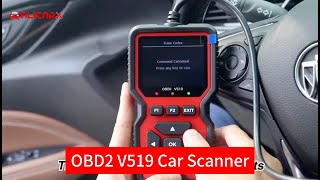 OBD2 V519 OBDii Scanner Automotive Fault Diagnosis Instrument Battery Voltage Detection [upl. by Nacnud601]