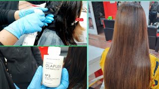 how to do OLAPLEX hair treatment for damaged hairरुखे सुखे बेजान बालों को सिल्की स्मूथ कैसे बनाएं [upl. by Fayette]