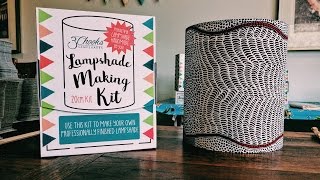 Making A Lampshade Using The 3Chooks Lampshade Making Kit Time Lapse [upl. by Alleinnad]