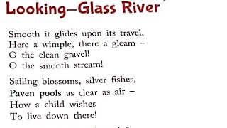 Looking Glass River Poem In Hindi  By Robert Louis Stevenson  Ratnasagar Focus English  Class 6 [upl. by Einnij615]