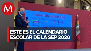 SEP presenta calendario escolar 20202021 [upl. by Iah]